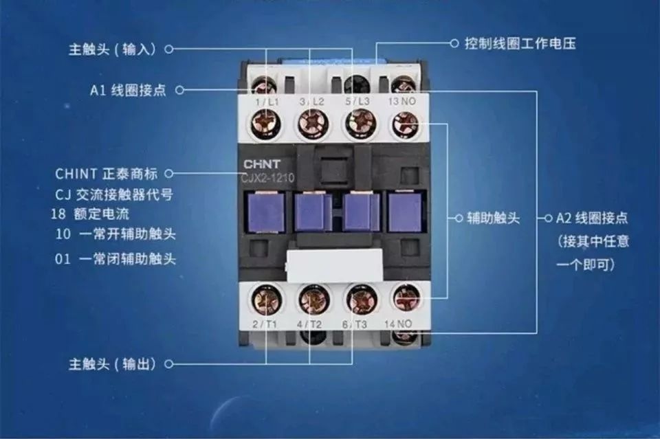 线圈通常用a1和a2来标识,可以简单分为交流接触器和直流接